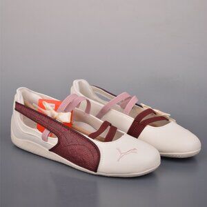 Puma Beige Bow Ballet Flats
